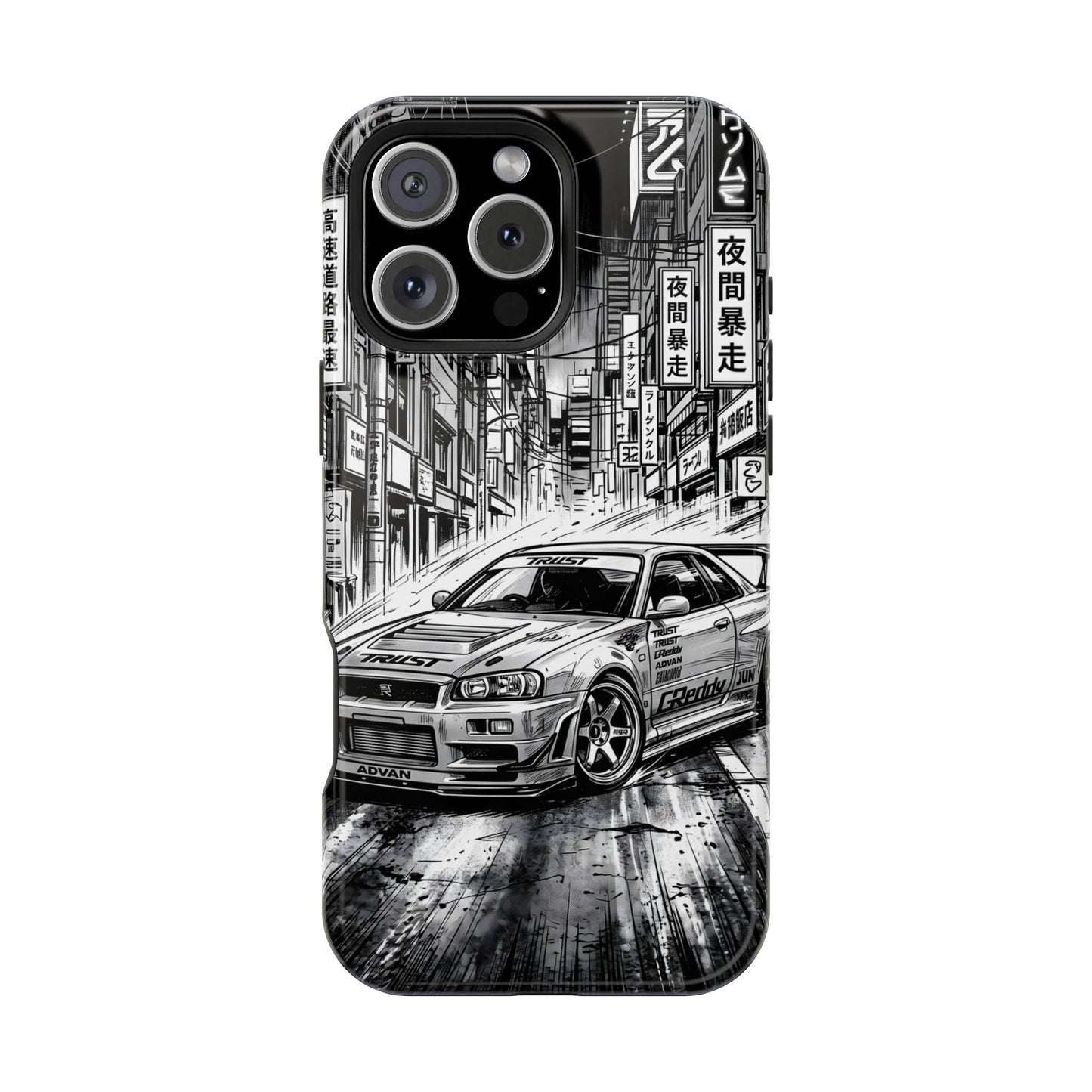 JDM Skyline Tokyo Drift Magnetic Impact Case