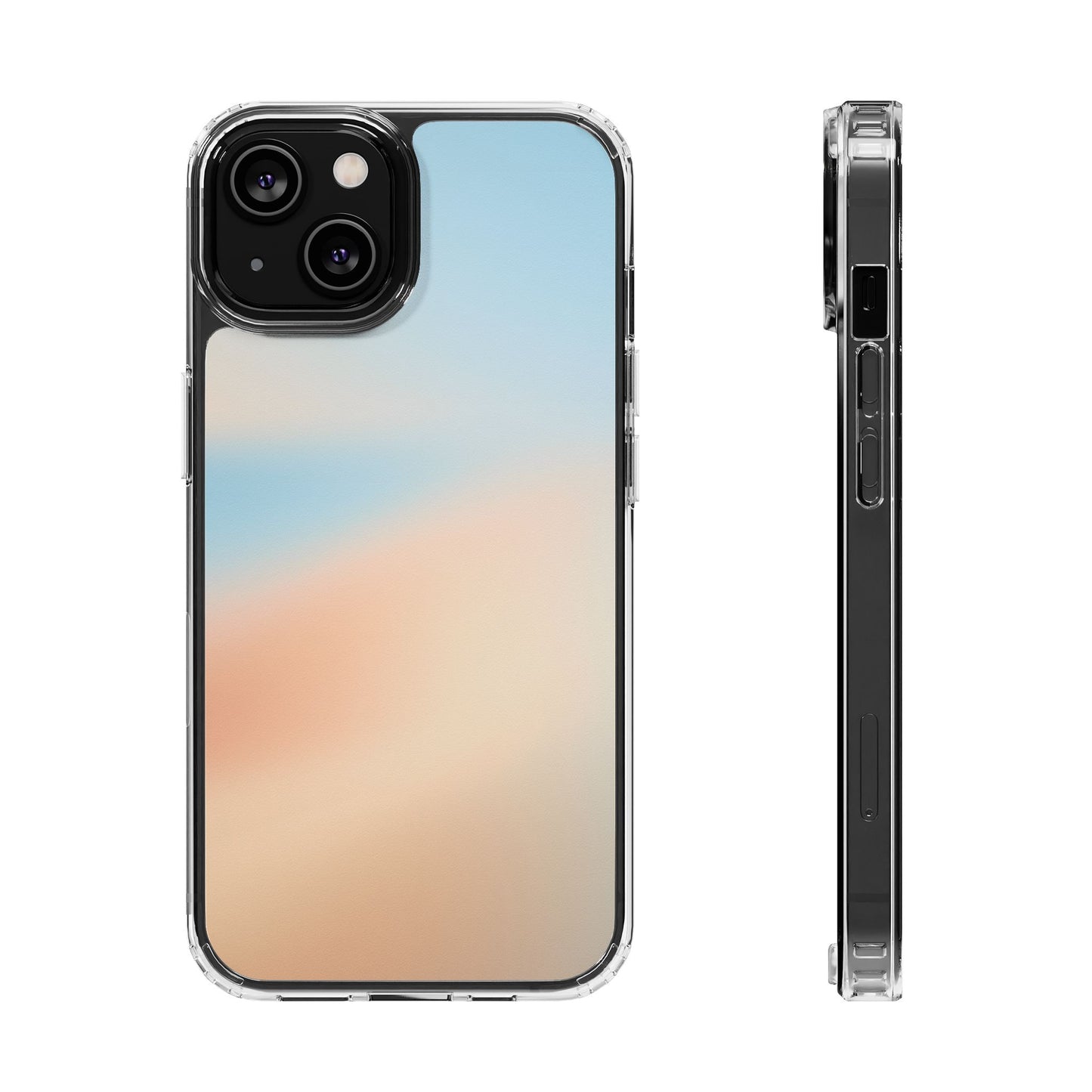 Coastal Dawn Aura Clear Case - Premium Minimalist Gradient Cover