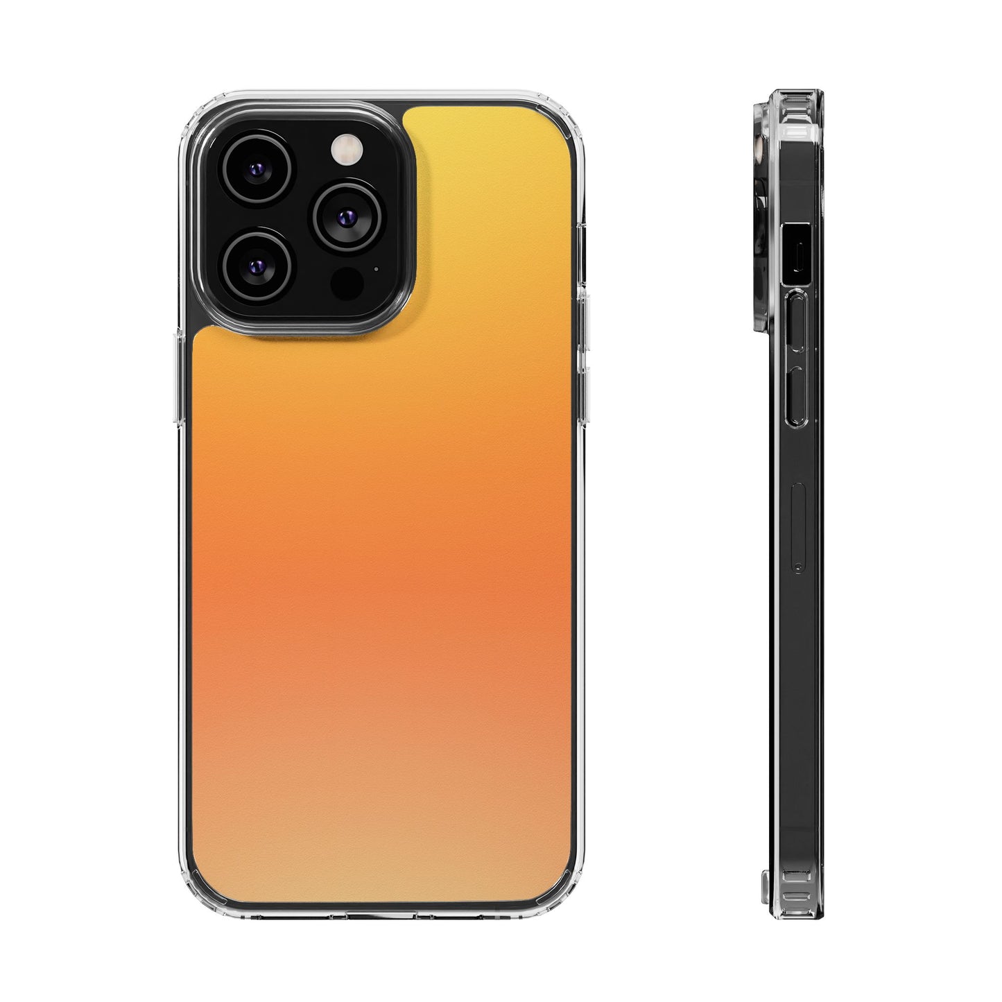 Sunrise Aura Clear Case - MagSafe Compatible Yellow Gradient Cover