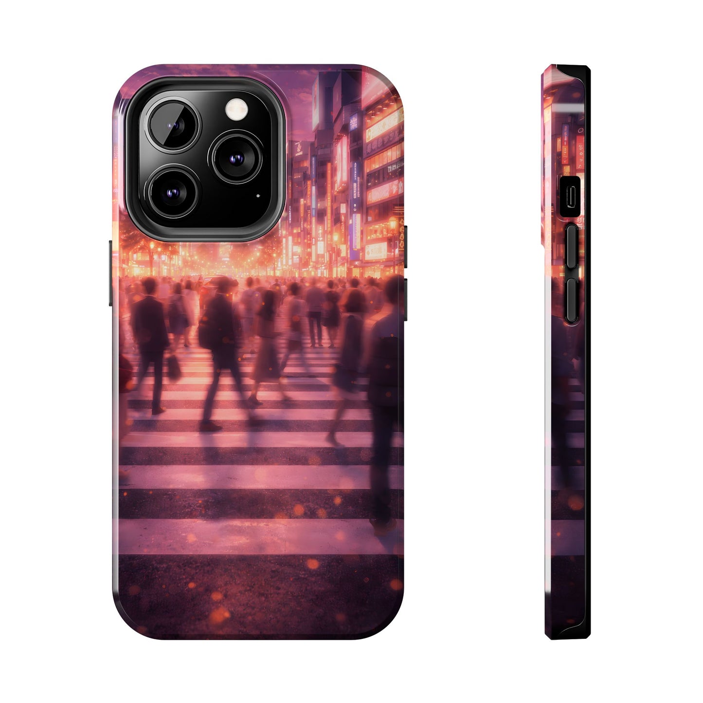 Tokyo Twilight Crossing Tough Case - Urban Japan Skyline Cover for iPhone & Samsung