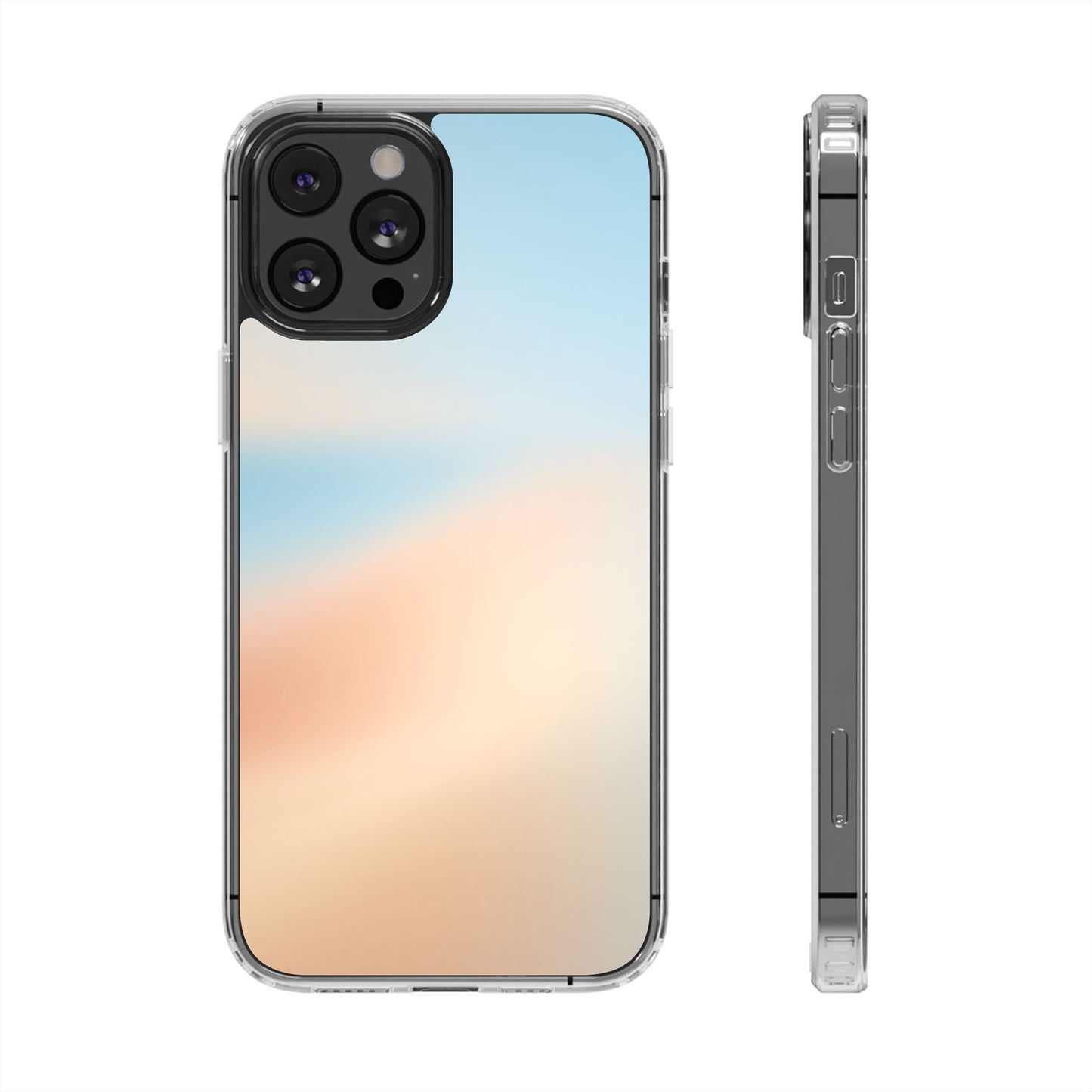 Coastal Dawn Aura Clear Case - Premium Minimalist Gradient Cover