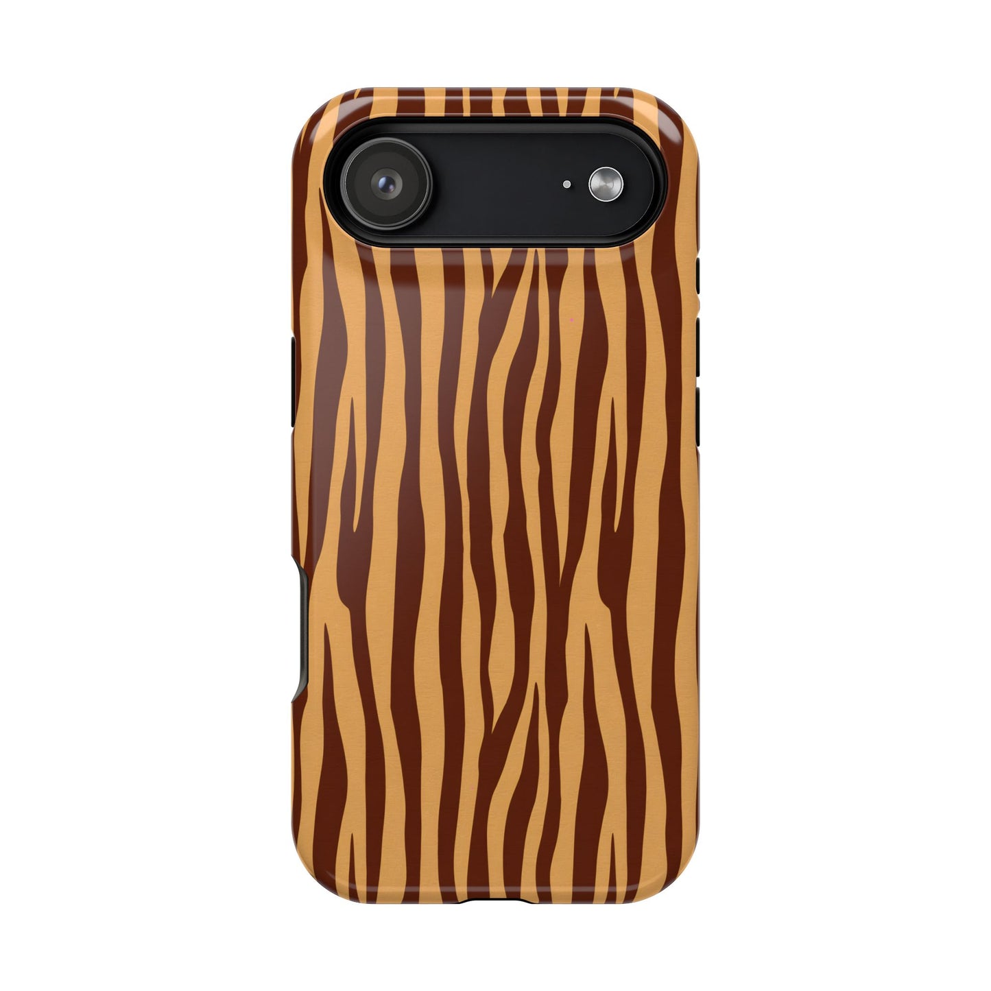 Safari Chic: Warm Caramel Tiger Print MagSafe Case