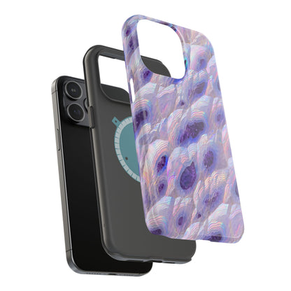 Amethyst Geode: Iridescent Purple Crystal MagSafe Case