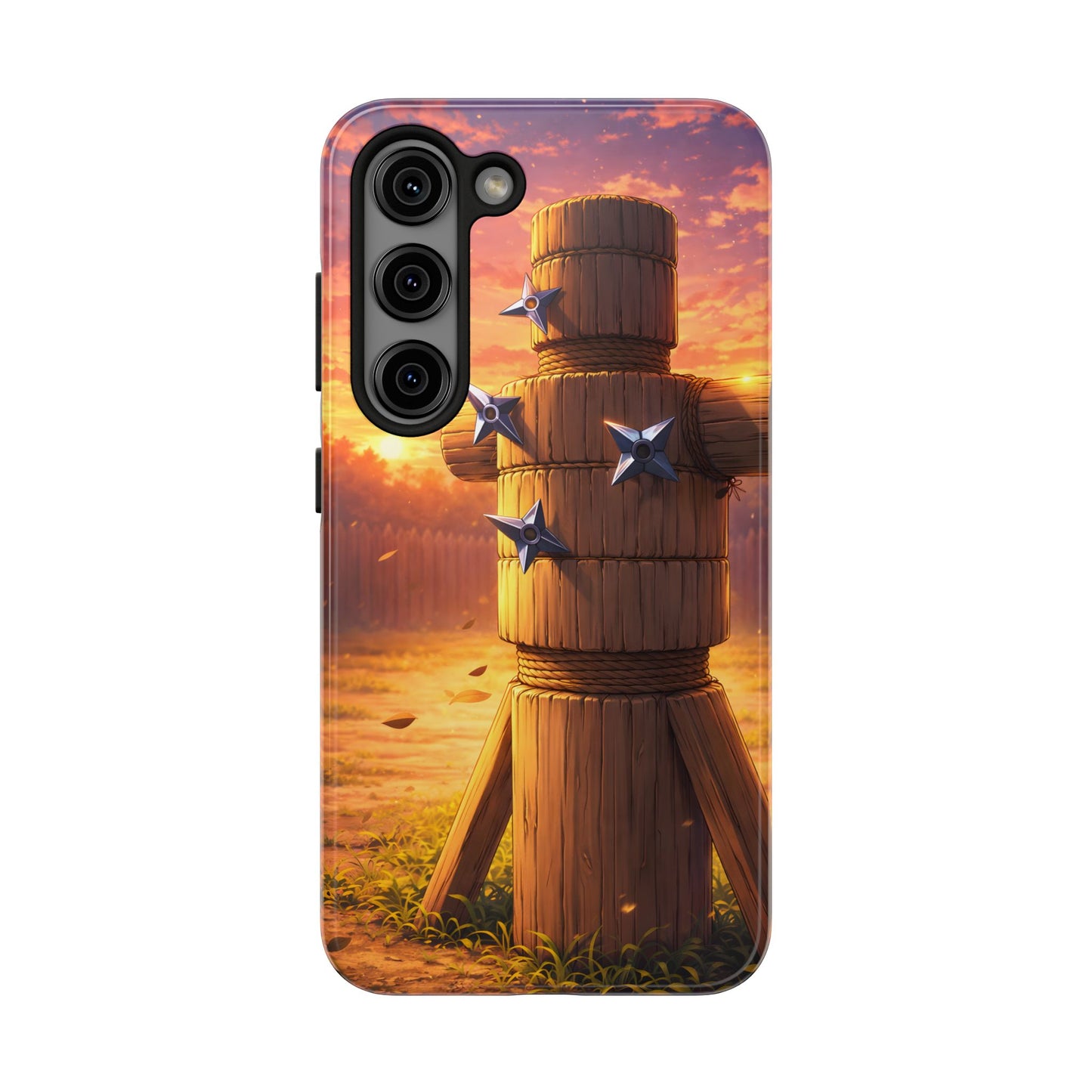 Sunset Ninja Training Tough Case - Shuriken Dojo Cover for iPhone & Samsung