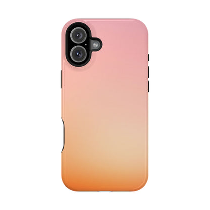 Pink to Orange Sunset Gradient Magnetic Impact Case