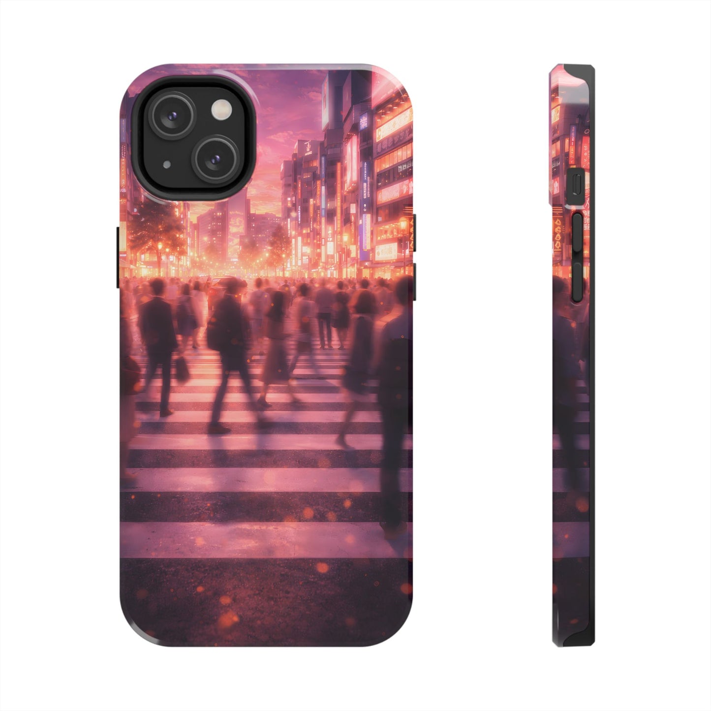 Tokyo Twilight Crossing Tough Case - Urban Japan Skyline Cover for iPhone & Samsung