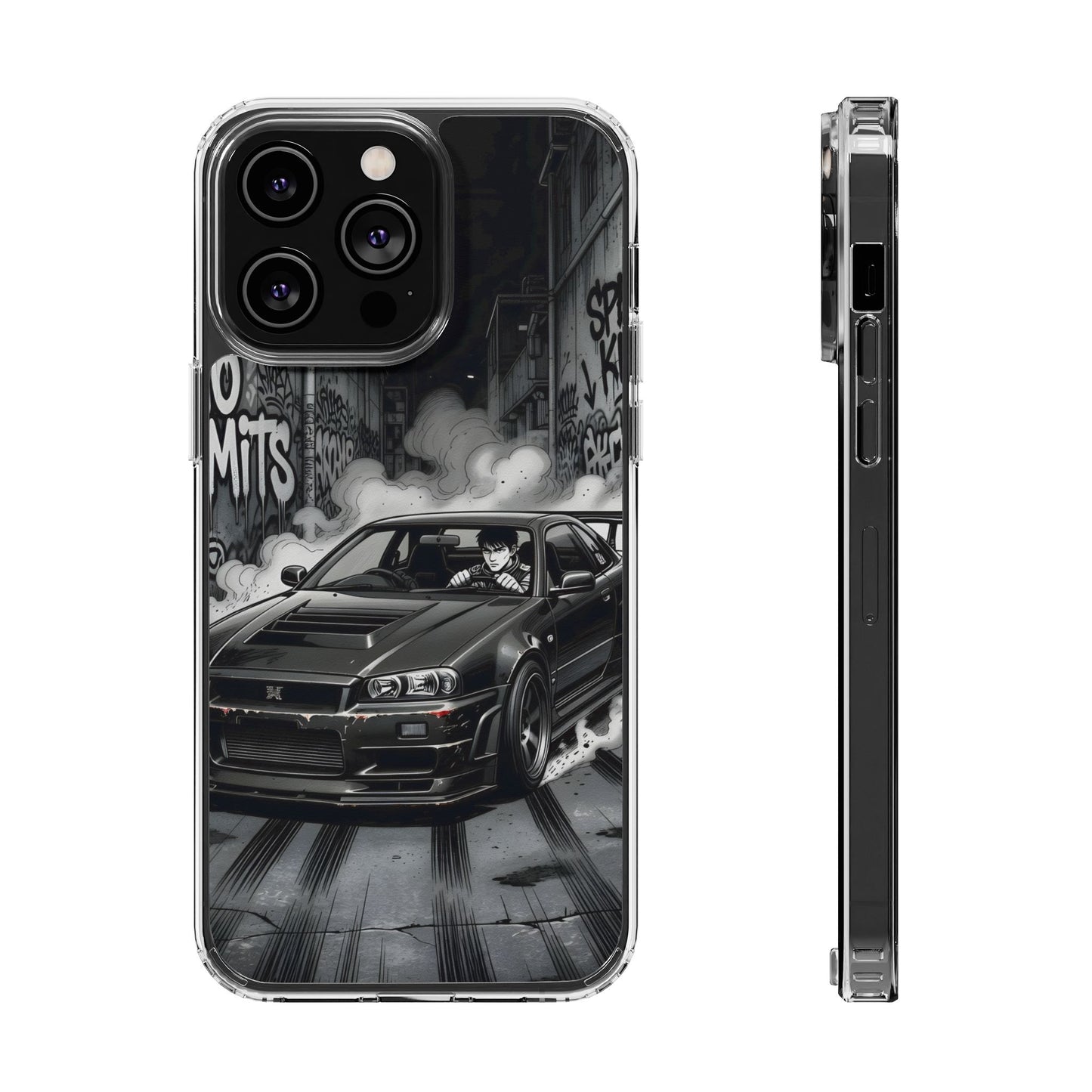 Tokyo Drift Manga Clear Case - MagSafe Compatible JDM Car Cover