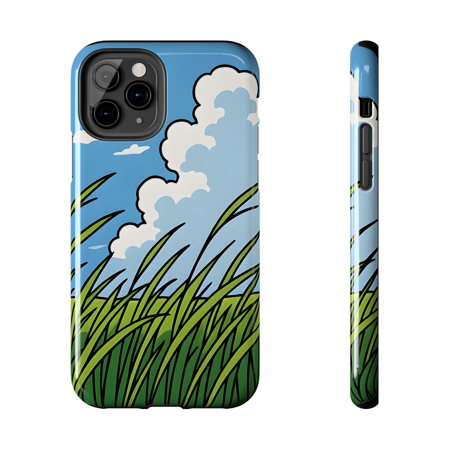 Breezy Meadow Tough Case - Blue Sky & Summer Grass Aesthetic Cover