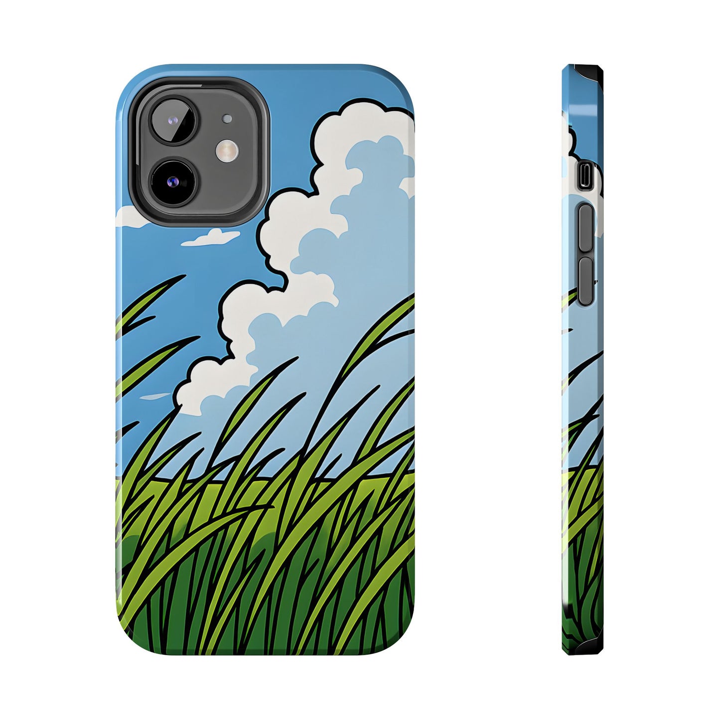 Breezy Meadow Tough Case - Blue Sky & Summer Grass Aesthetic Cover