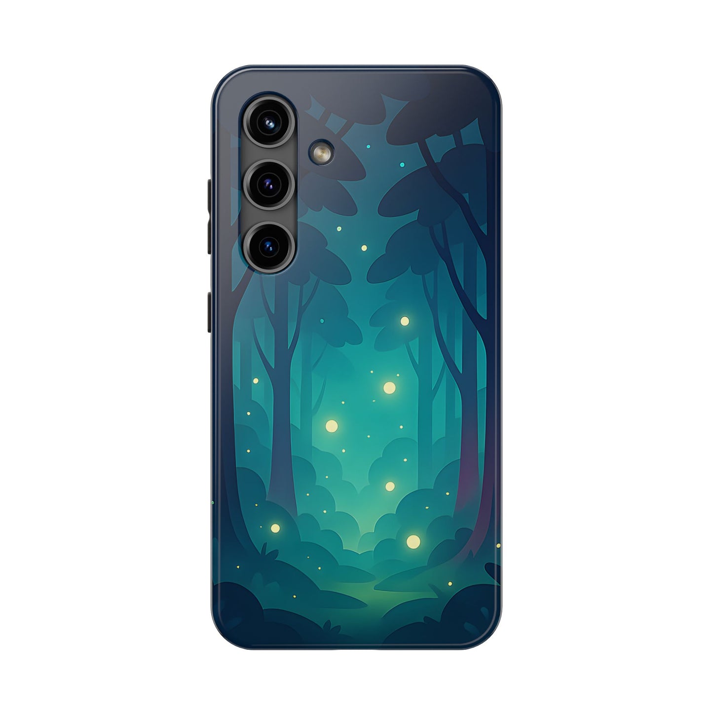 Enchanted Forest Fireflies Case - Mystic Nature Tough Cover for iPhone & Samsung