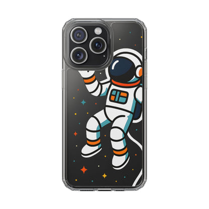 Clear Astronaut Space Case - Minimalist Galaxy Aesthetic Transparent Cover