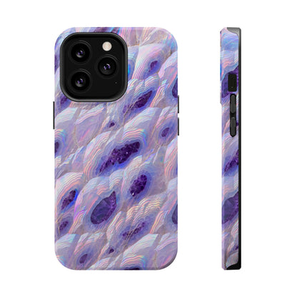 Amethyst Geode: Iridescent Purple Crystal MagSafe Case