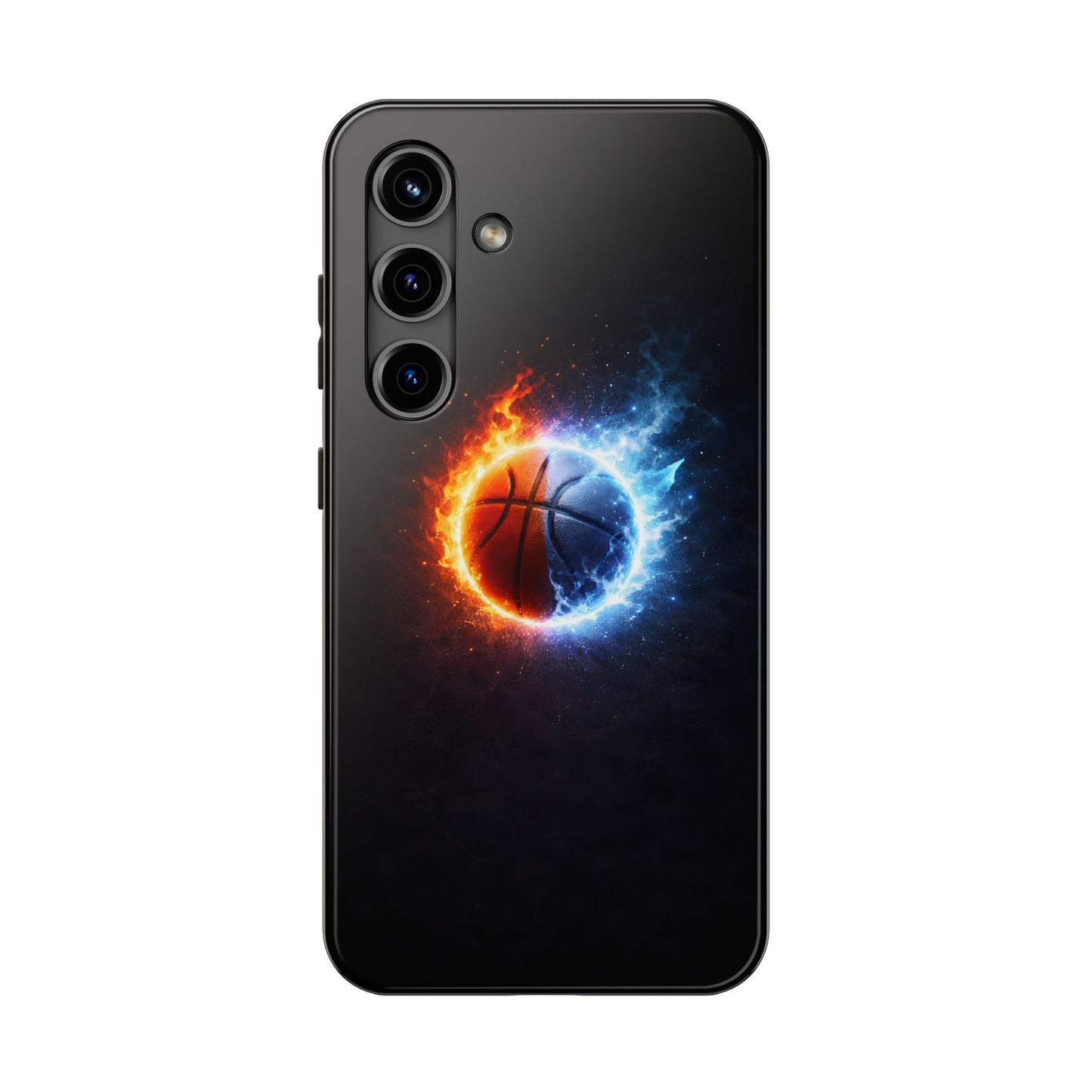 Fire and Ice Basketball Tough Case - Elemental Balance Cover for iPhone & Samsung
