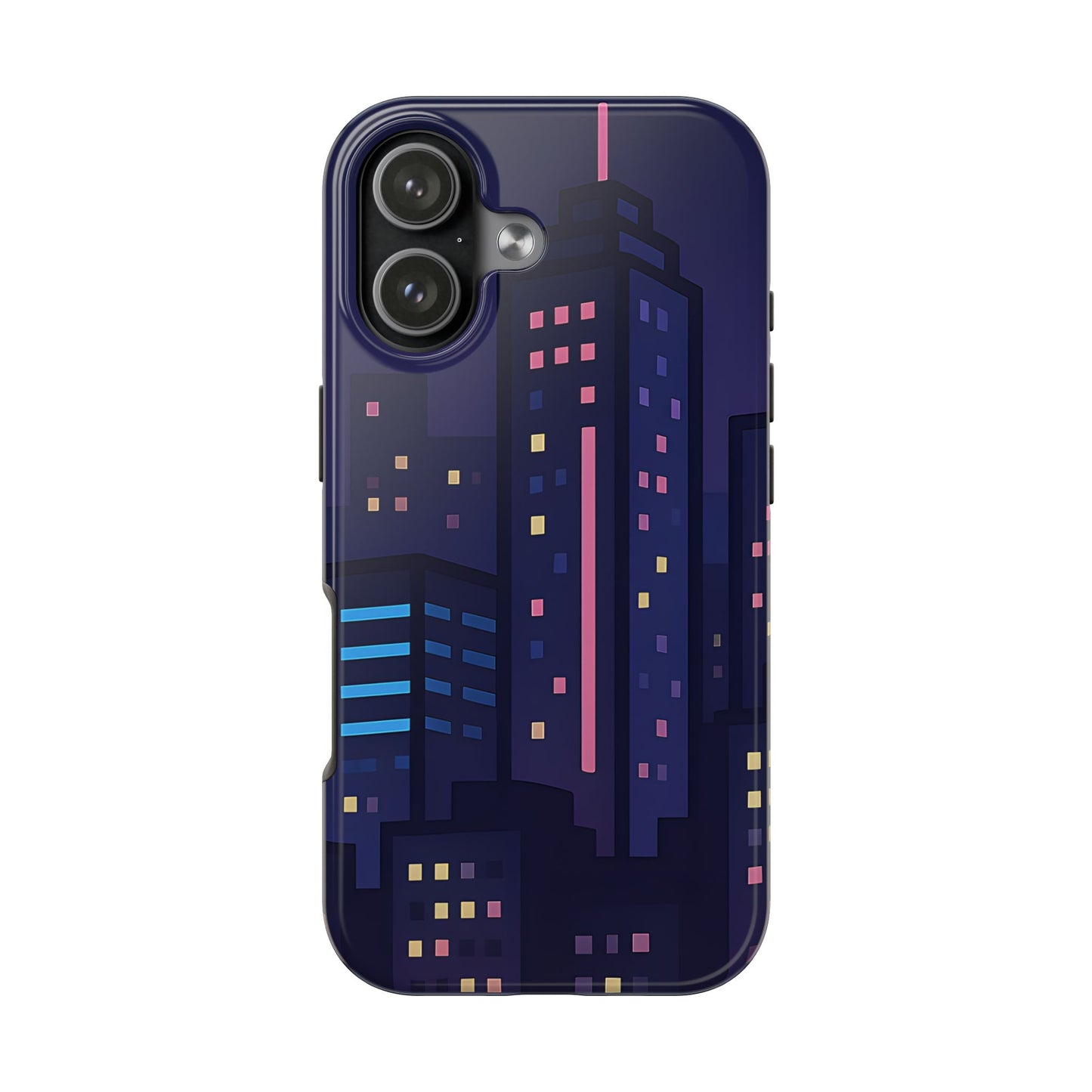 Lo-Fi Night City Tough Case - Pastel Urban Skyline Cover for iPhone & Samsung