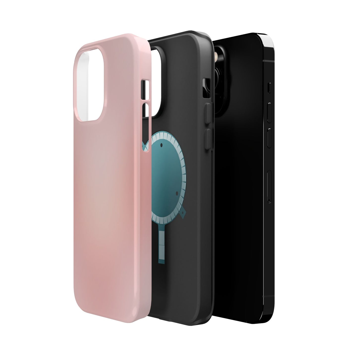 Soft Rose Gradient Magnetic Impact Case