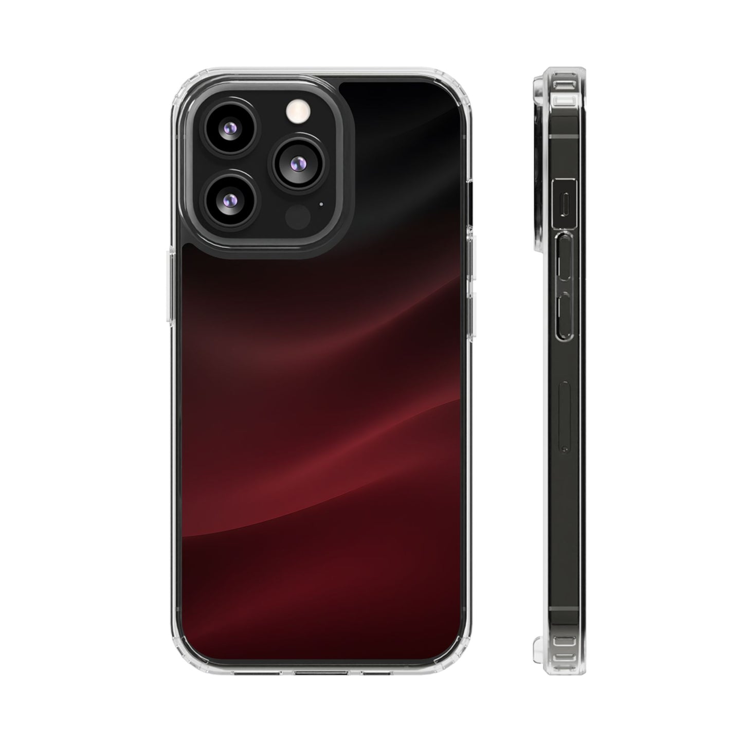 Dark Burgundy Silk Aura Case - MagSafe Compatible Elegant Cover
