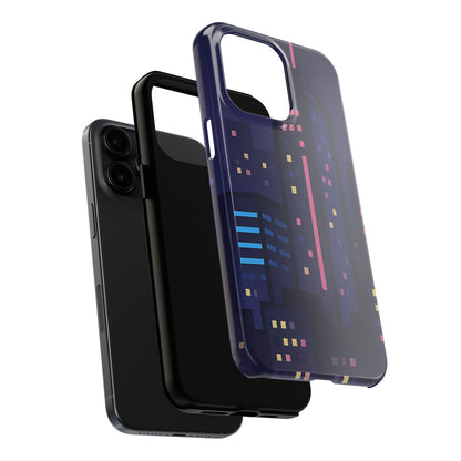 Lo-Fi Night City Tough Case - Pastel Urban Skyline Cover for iPhone & Samsung