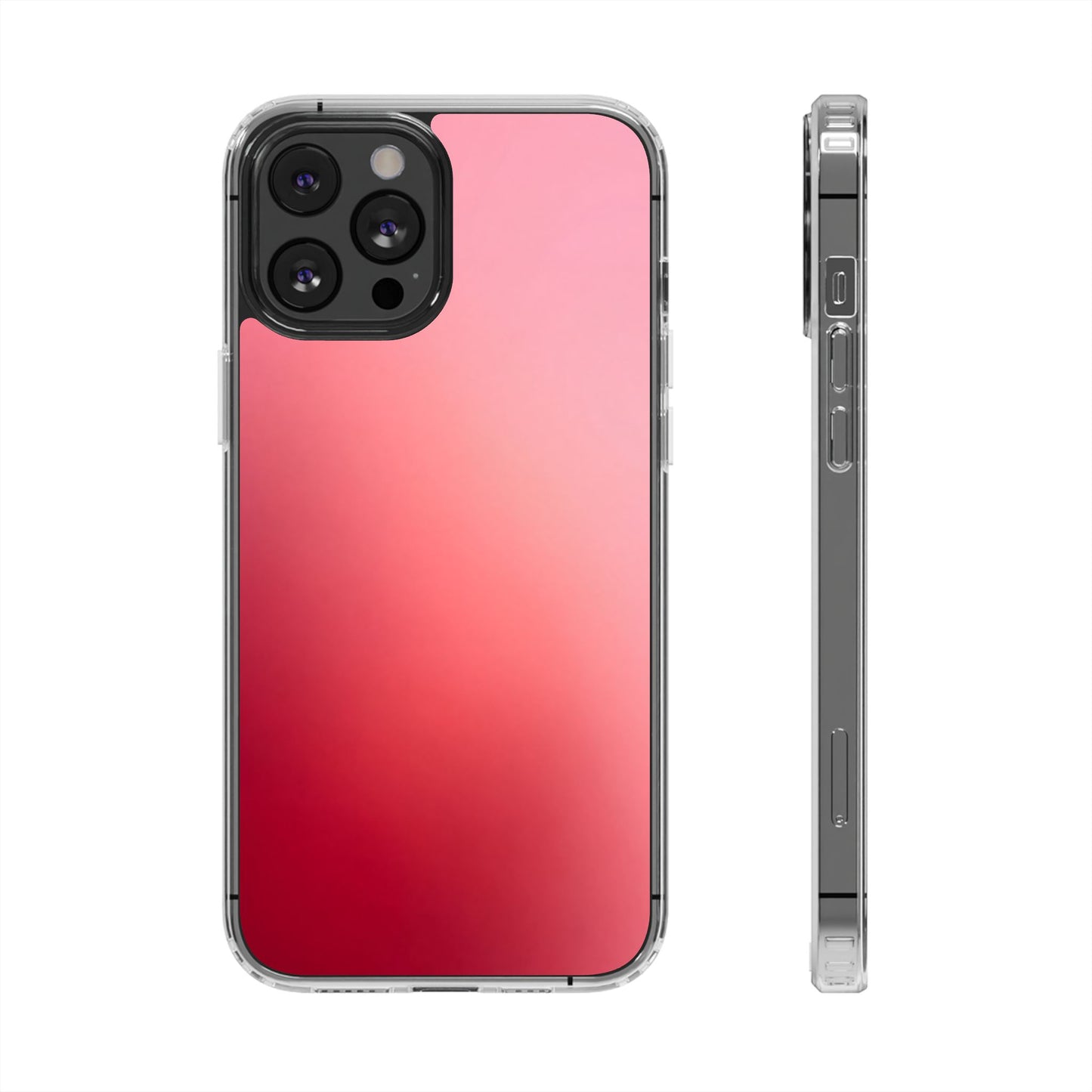 Berry Aura Clear Case - MagSafe Compatible Pink to Red Gradient Cover