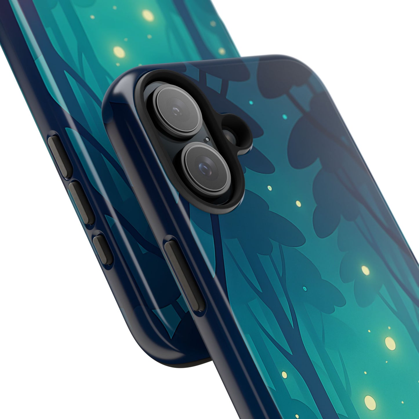 Enchanted Forest Fireflies Case - Mystic Nature Tough Cover for iPhone & Samsung