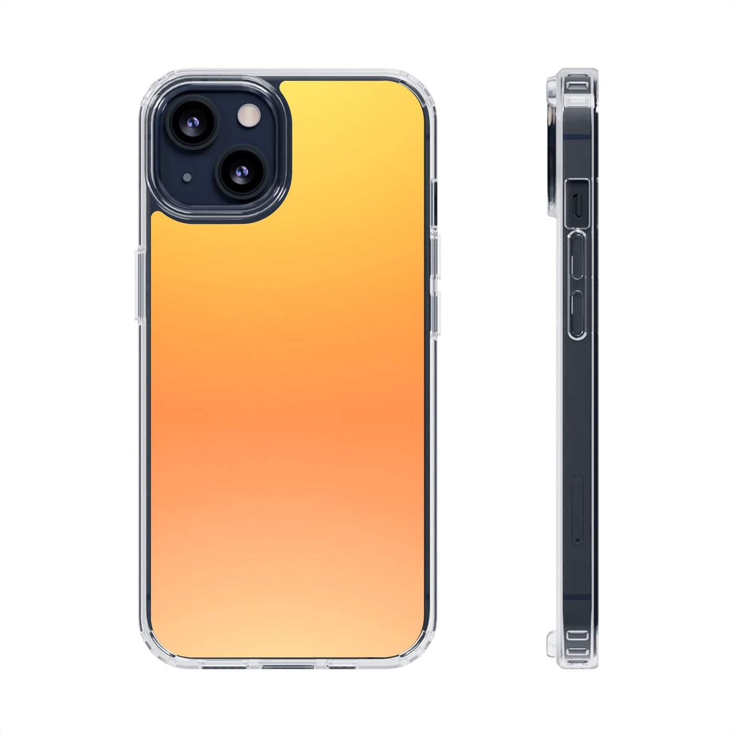 Sunrise Aura Clear Case - MagSafe Compatible Yellow Gradient Cover