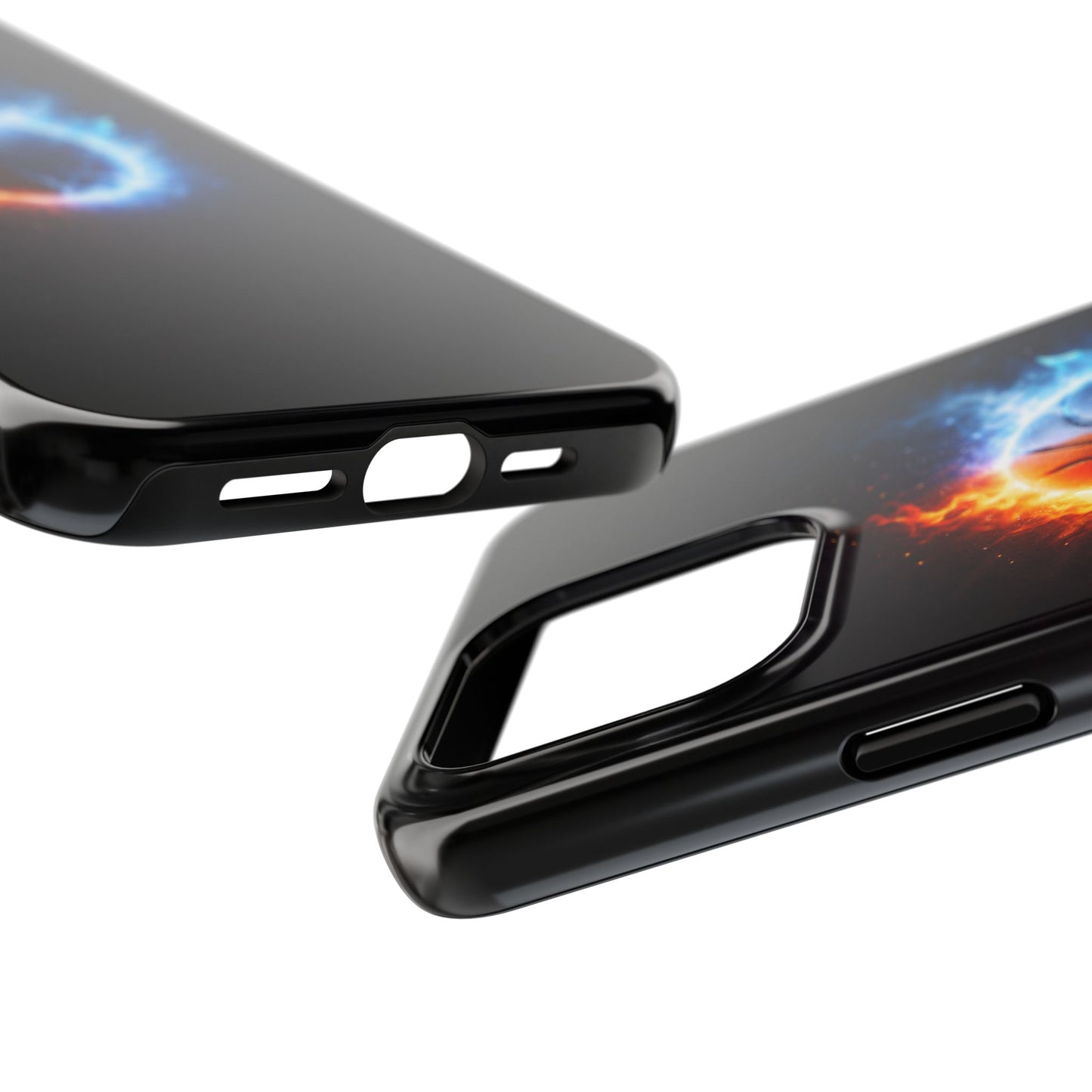 Fire and Ice Basketball Tough Case - Elemental Balance Cover for iPhone & Samsung
