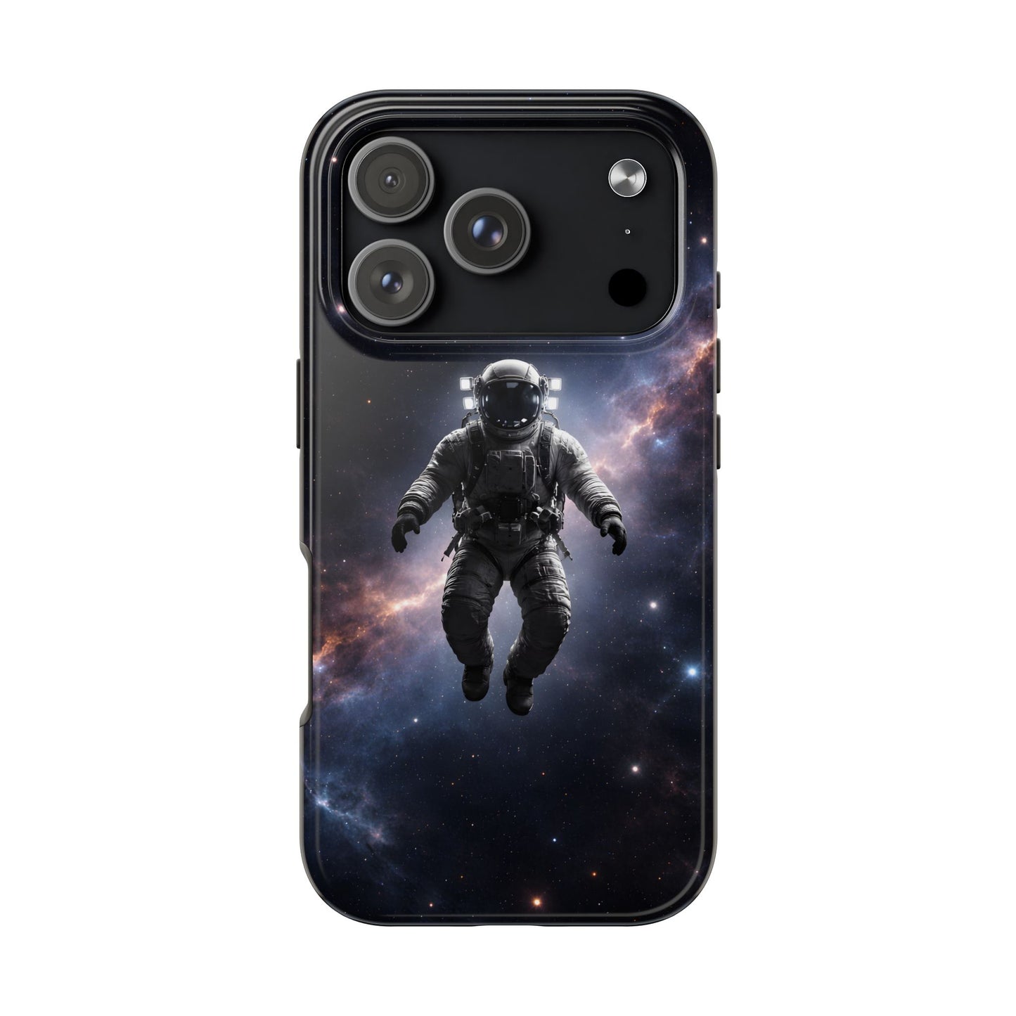 Deep Space Nebula Astronaut Tough Case - Realistic Galactic Cover for iPhone & Samsung