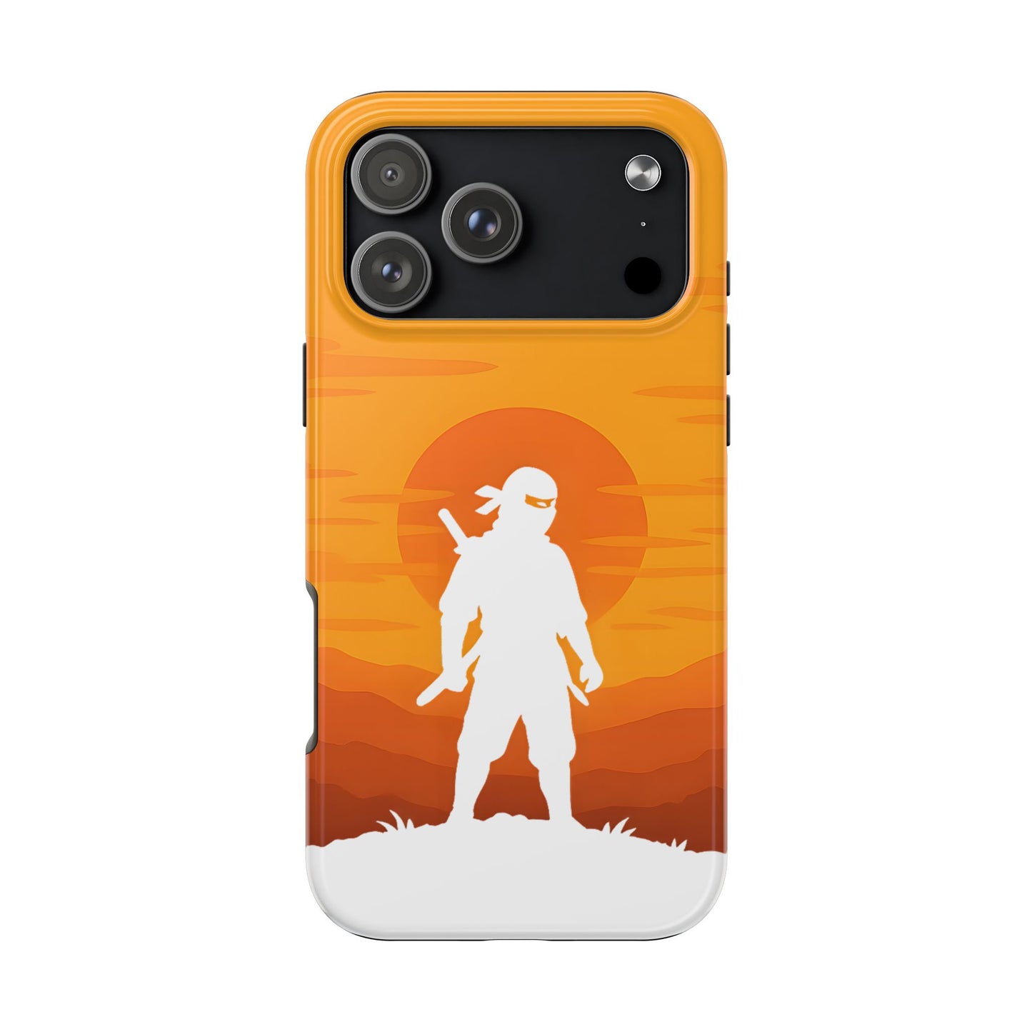 Sunset Shinobi Silhouette Tough Case - Minimalist Ninja Cover for iPhone & Samsung