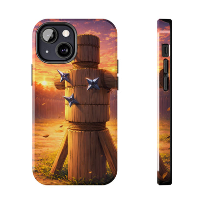 Sunset Ninja Training Tough Case - Shuriken Dojo Cover for iPhone & Samsung