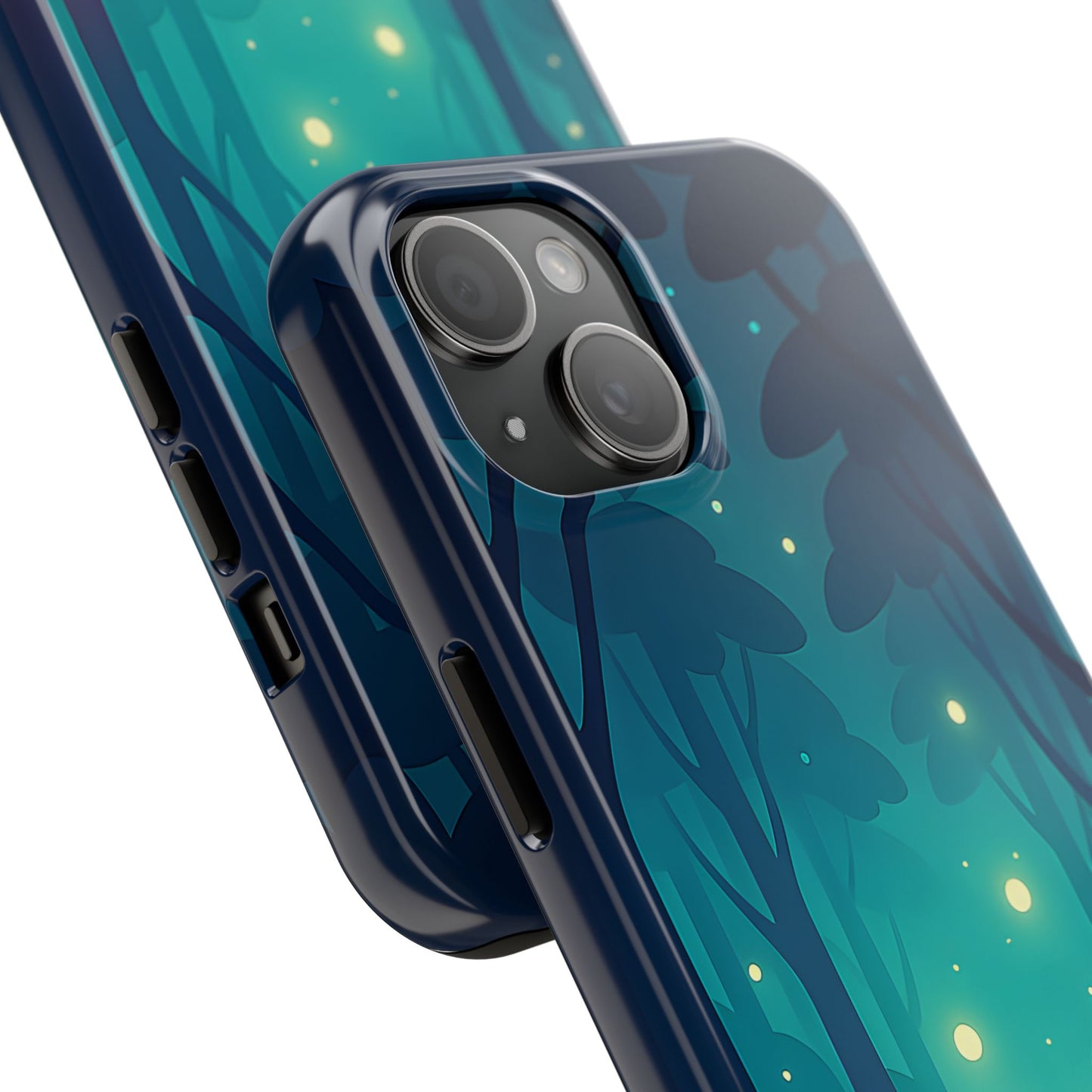 Enchanted Forest Fireflies Case - Mystic Nature Tough Cover for iPhone & Samsung