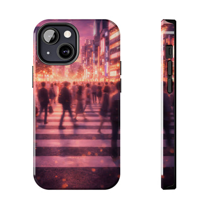 Tokyo Twilight Crossing Tough Case - Urban Japan Skyline Cover for iPhone & Samsung