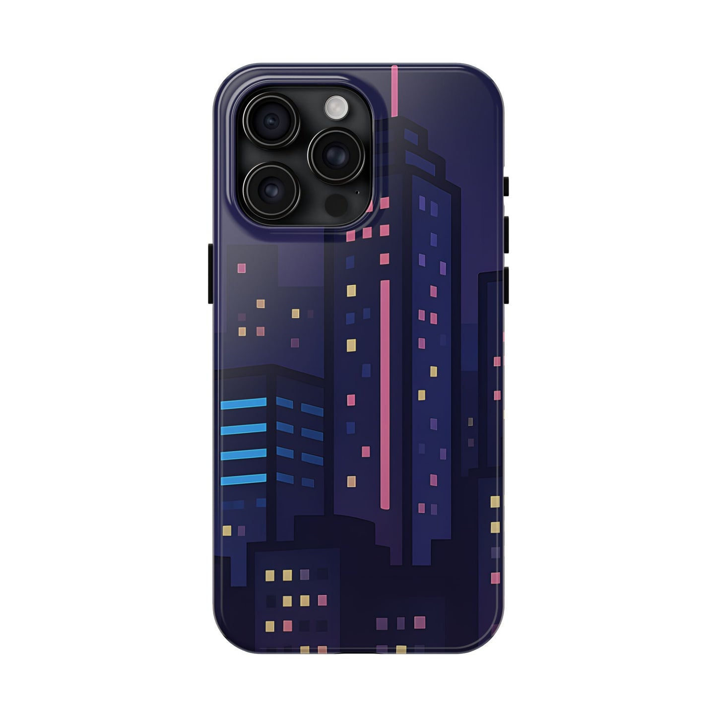 Lo-Fi Night City Tough Case - Pastel Urban Skyline Cover for iPhone & Samsung