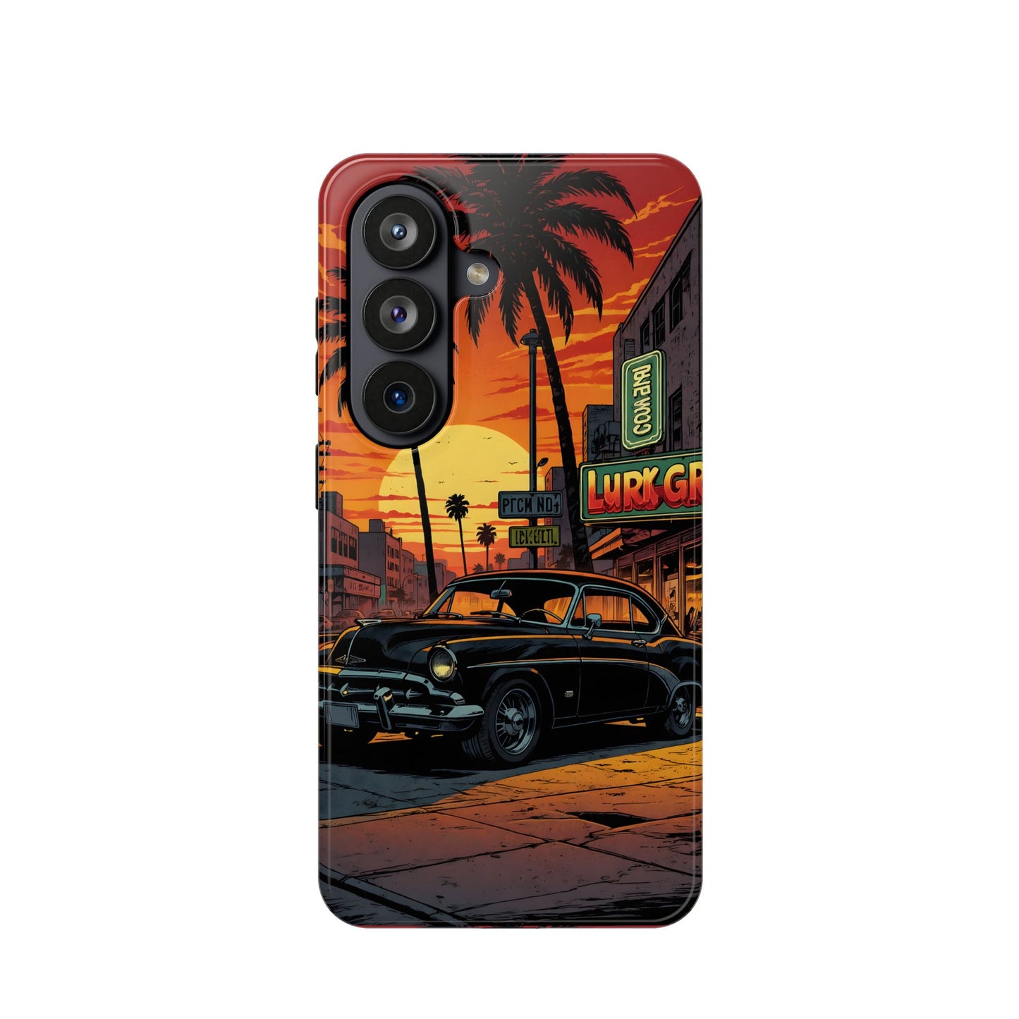 West Coast Cruiser: Retro Sunset Graphic Novel MagSafe Case