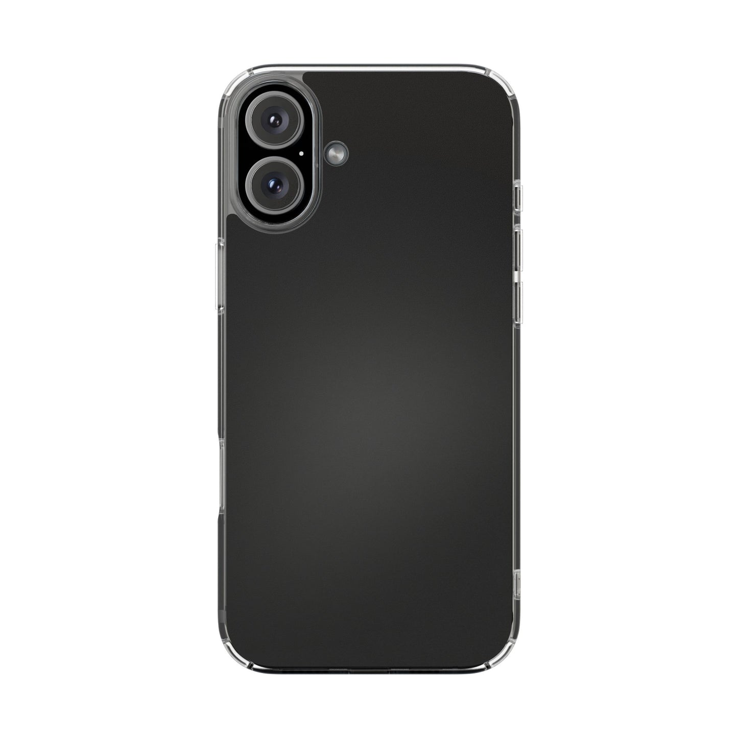 Obsidian Black Minimalist Clear Case - MagSafe Compatible Sleek Cover