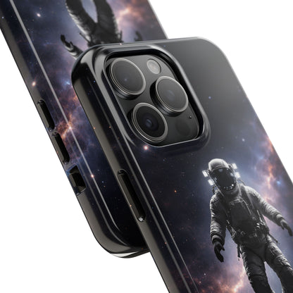 Deep Space Nebula Astronaut Tough Case - Realistic Galactic Cover for iPhone & Samsung