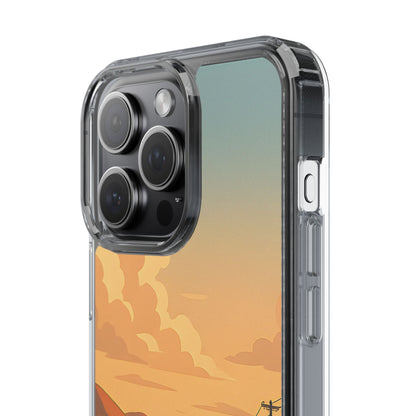 Clear Open Road Sunset Case - Minimalist Journey Aesthetic Transparent Cover