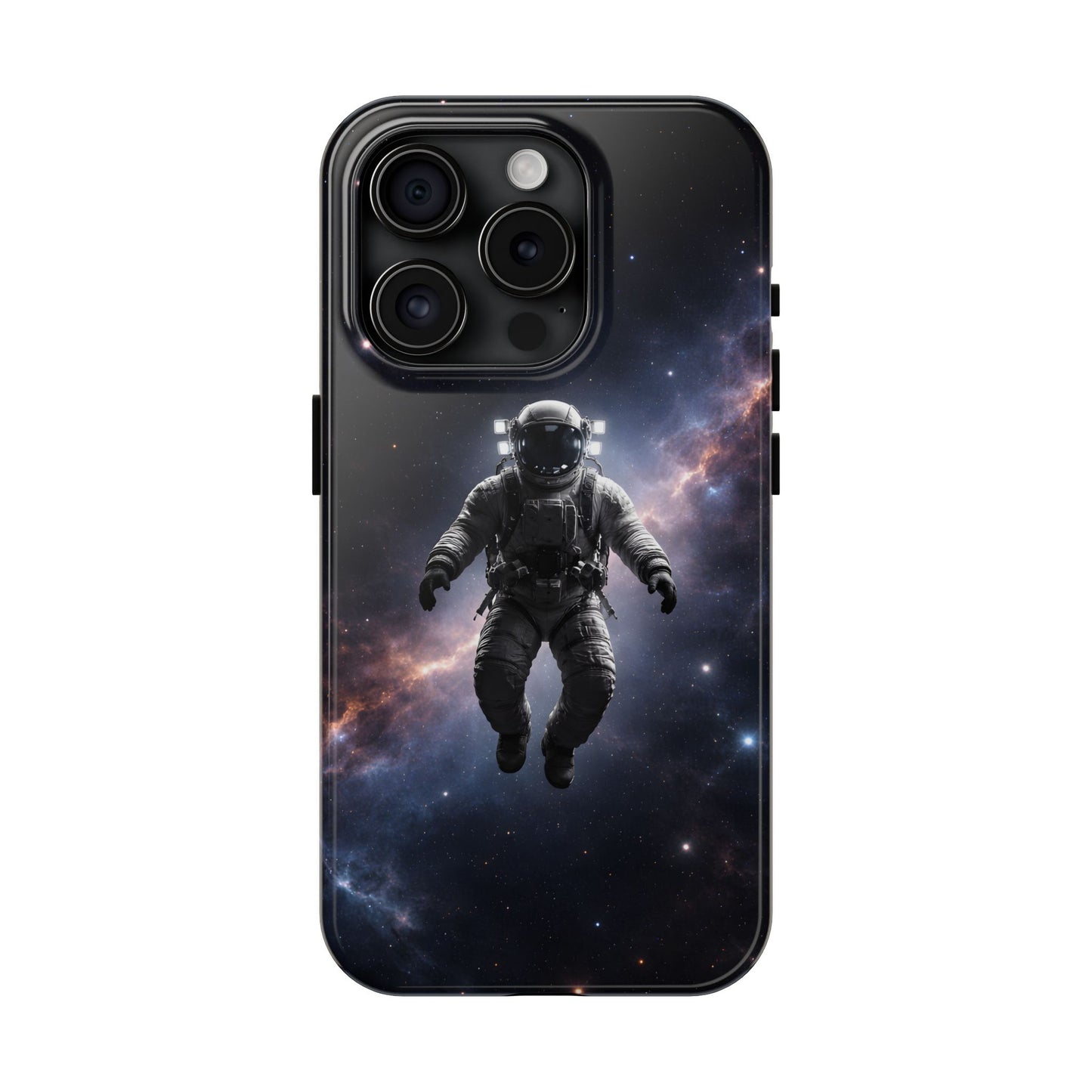 Deep Space Nebula Astronaut Tough Case - Realistic Galactic Cover for iPhone & Samsung