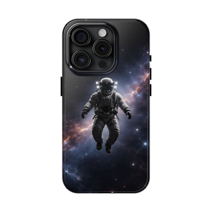 Deep Space Nebula Astronaut Tough Case - Realistic Galactic Cover for iPhone & Samsung