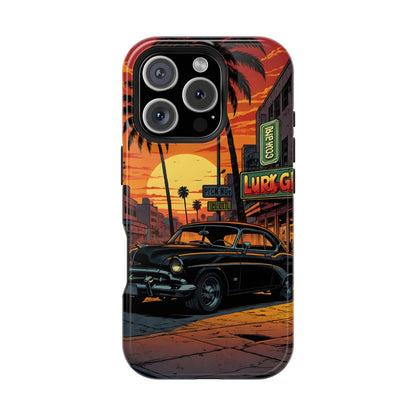 West Coast Cruiser: Retro Sunset Graphic Novel MagSafe Case