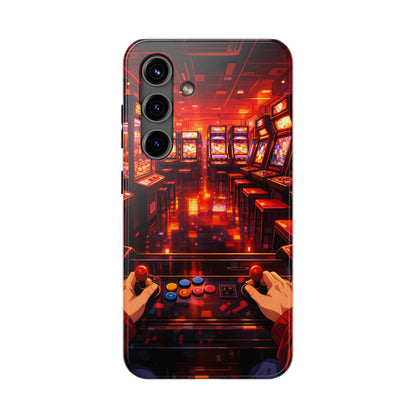 Retro Arcade Game POV Tough Case - Cyber City Gaming Cover for iPhone & Samsung
