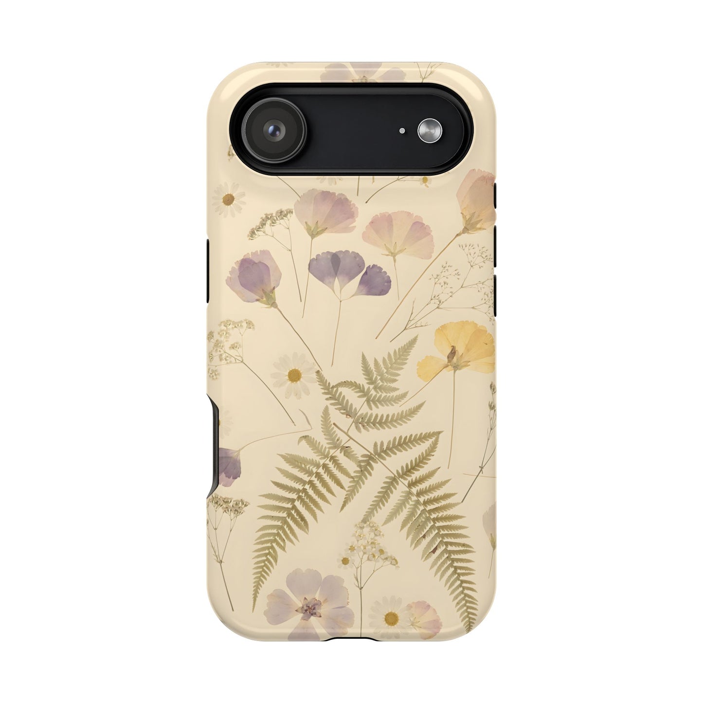 Pressed Wildflowers Vintage Herbarium Magnetic Case