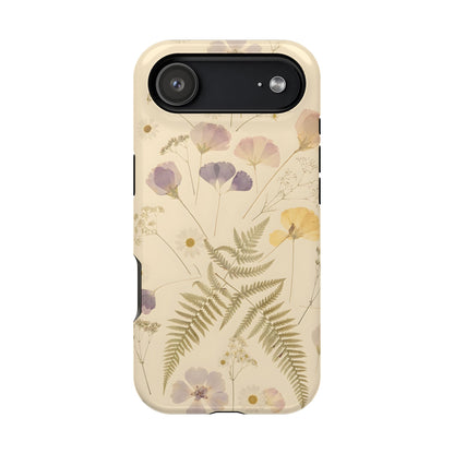 Pressed Wildflowers Vintage Herbarium Magnetic Case
