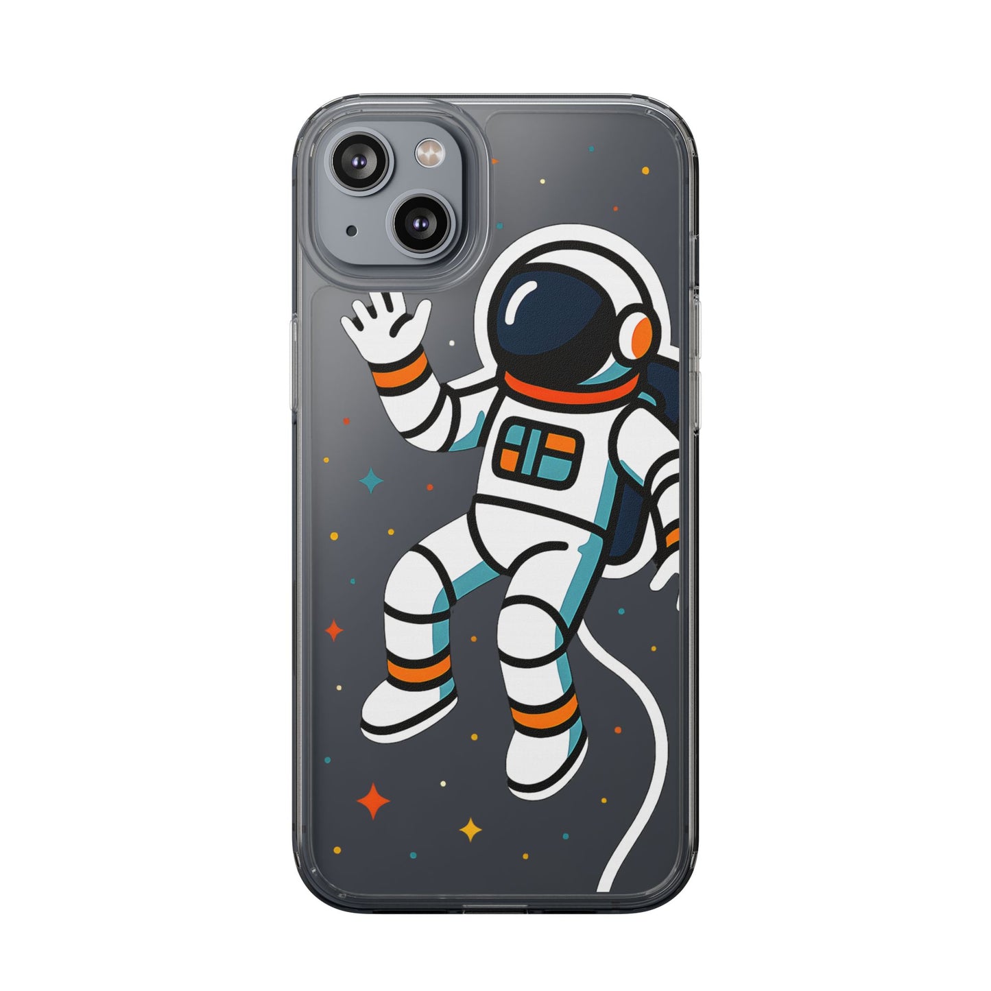 Clear Astronaut Space Case - Minimalist Galaxy Aesthetic Transparent Cover