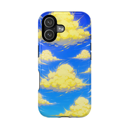 Cinematic Anime Sky: Vibrant Golden Cloudscape MagSafe Case