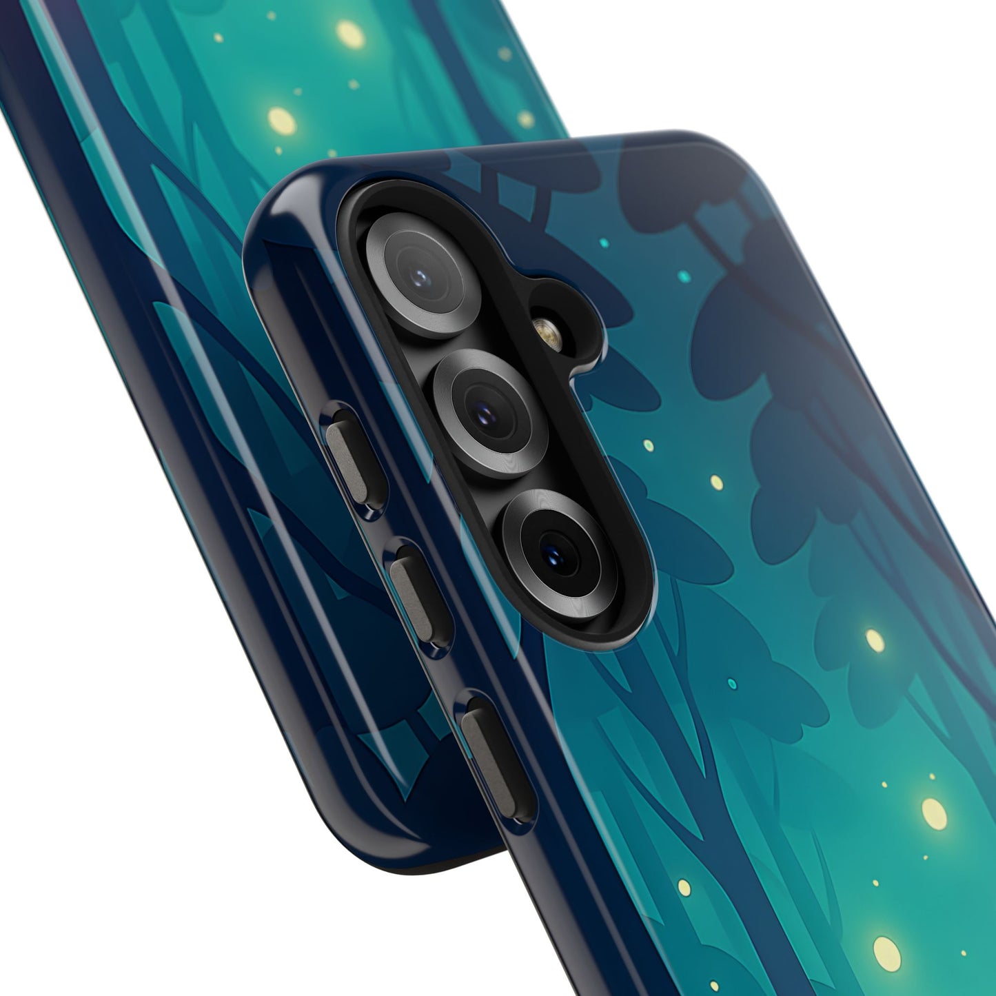 Enchanted Forest Fireflies Case - Mystic Nature Tough Cover for iPhone & Samsung
