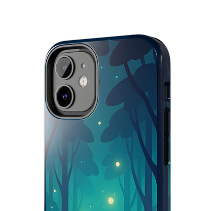 Enchanted Forest Fireflies Case - Mystic Nature Tough Cover for iPhone & Samsung