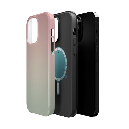 Pink to Sage Green Gradient Magnetic Impact Case