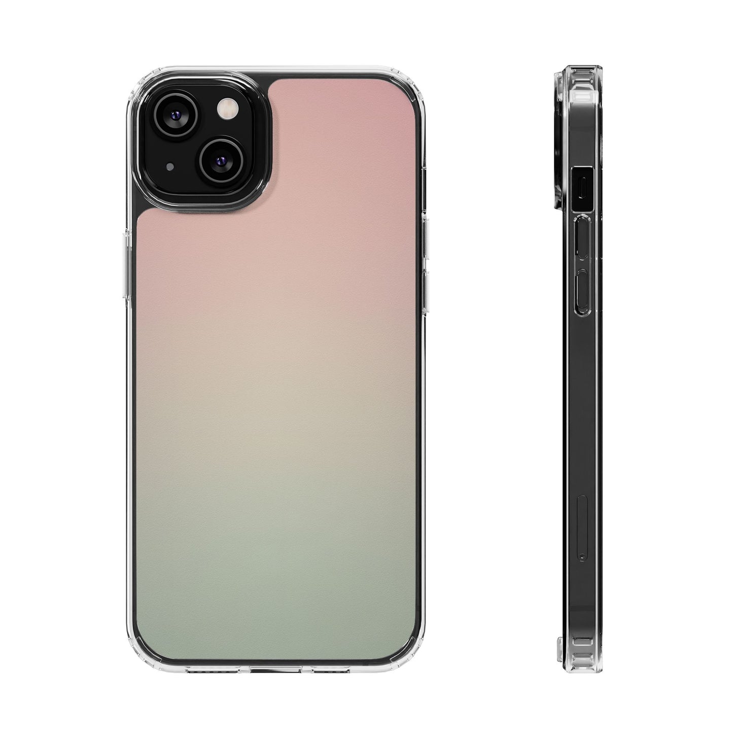 Ethereal Dawn Aura Clear Case - MagSafe Compatible Pastel Gradient