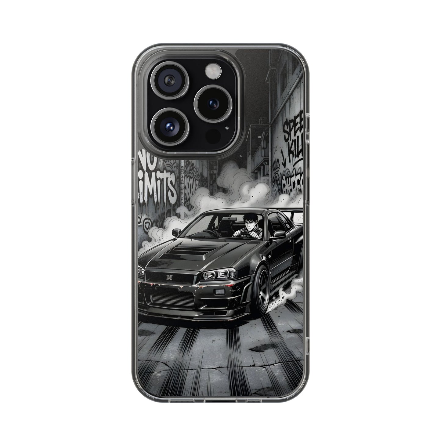 Tokyo Drift Manga Clear Case - MagSafe Compatible JDM Car Cover