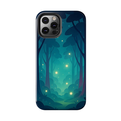 Enchanted Forest Fireflies Case - Mystic Nature Tough Cover for iPhone & Samsung