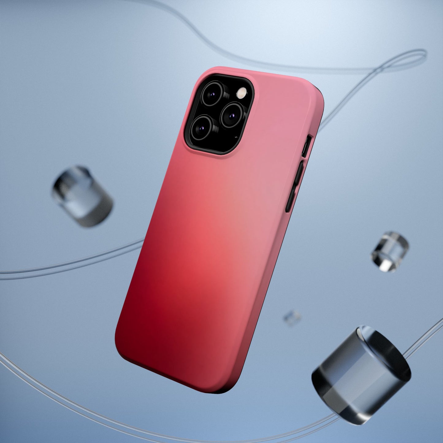 Hot Pink to Crimson Gradient Magnetic Case